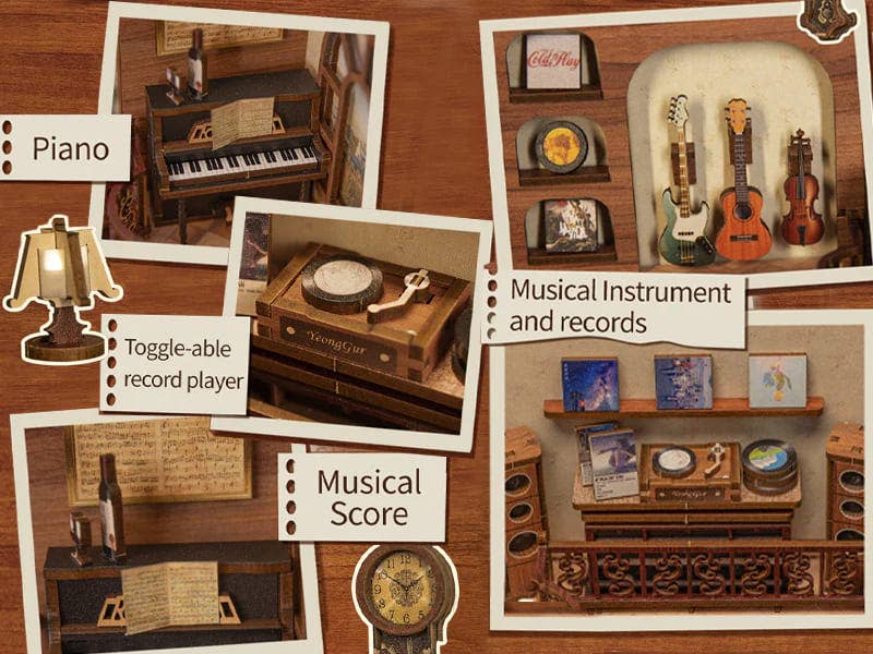 The Secret Rhythm - Book Nook fra CUTEBEE