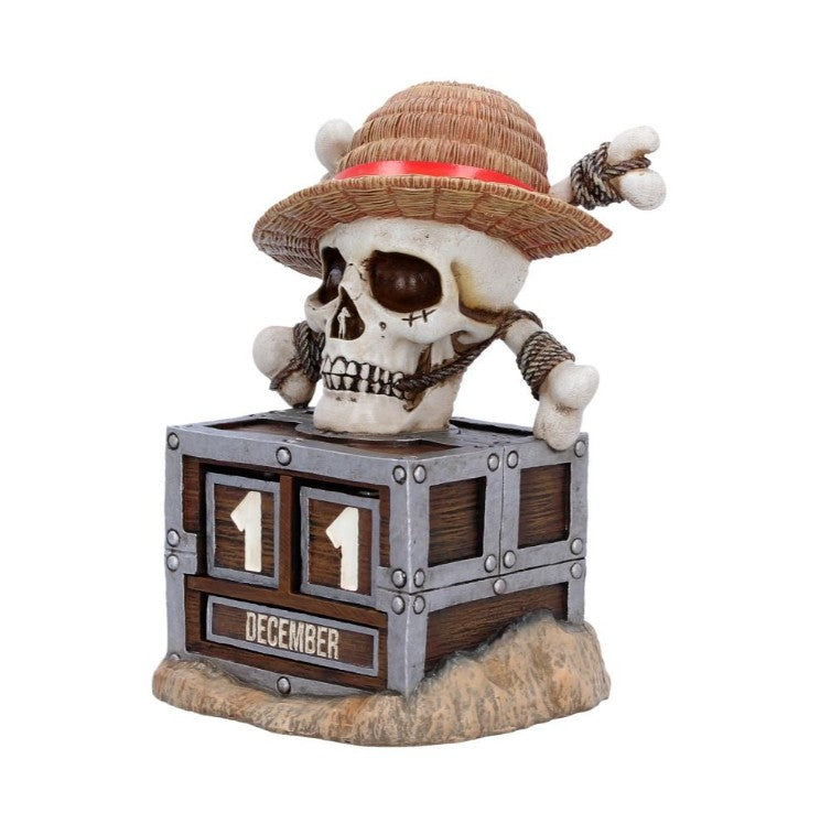 Nemesis Now – One Piece Jolly Roger Evig Kalender i Harpiks | Skulls&Bones
