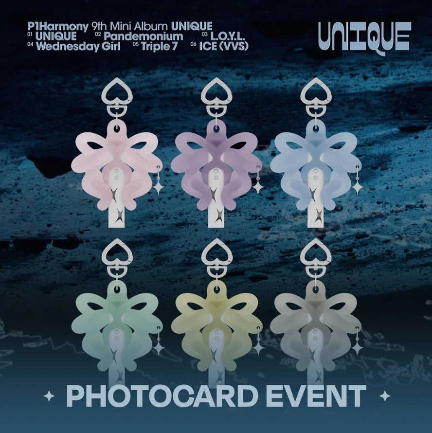 P1Harmony - 9th Mini Album [UNIQUE] (Light Keyring Ver.)