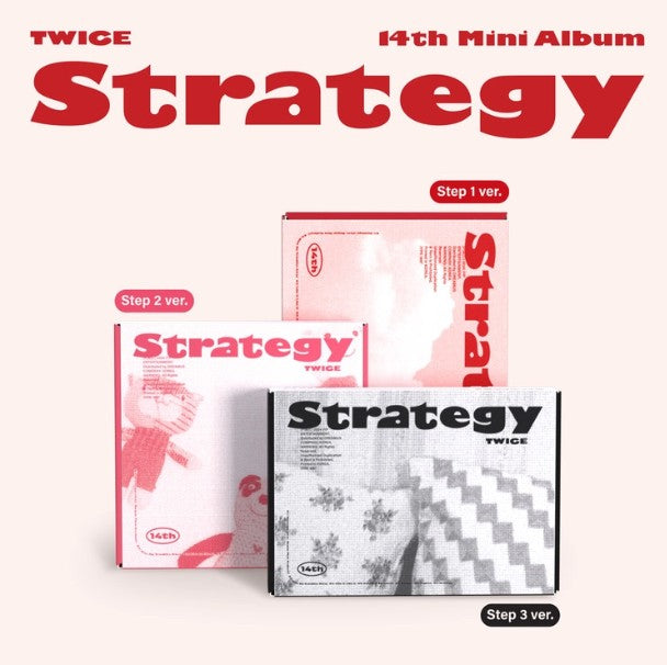 TWICE - 14th Mini Album [STRATEGY] (Step1 ver. / Step2 ver. / Step3 ver)